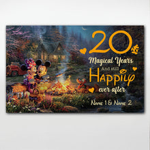 Load image into Gallery viewer, Personalized Couple Mouse Poster Custom Name Gift for Anniversary