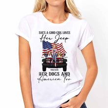 Load image into Gallery viewer, Personalized Independence Day T-Shirt & Hoodie with Names for Jeep Lovers