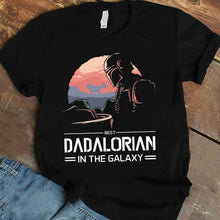 Load image into Gallery viewer, Personalized Best Dad In The Galaxy T-shirt & Hoodie Gift
