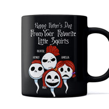 Load image into Gallery viewer, Personalized Halloween Mug Gift for Dad from Kids | Custom Name