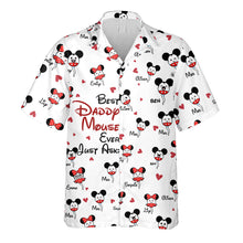 Load image into Gallery viewer, Personalized Daddy Mouse Hawaiian Shirt Custom Name Gift for Dad