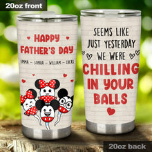 Load image into Gallery viewer, Personalized Father's Day Mouse Tumbler Custom Name Gift