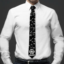 Load image into Gallery viewer, Personalized Necktie Best Dad in the Galaxy Gift for Dad