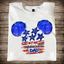 Load image into Gallery viewer, Personalized Star Spangled Dad T-Shirt & Hoodie Gift for Father's Day