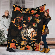 Load image into Gallery viewer, Personalized Thanksgiving Blanket for Grandma - Cozy Custom Nana Gift