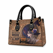 Load image into Gallery viewer, Personalized Halloween Leather Handbag Custom Name Gift