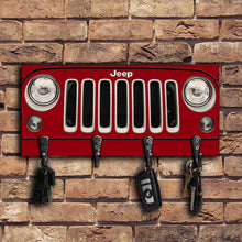 Load image into Gallery viewer, Personalized Jeep Car Key Rack Custom Name Gift for Him
