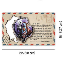 Load image into Gallery viewer, Personalized Wooden Christmas Ornament Pop Out Card for Couples