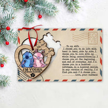 Load image into Gallery viewer, Personalized Wooden Pop Out Ornament Custom Couple Gift for Christmas