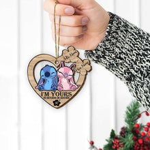 Load image into Gallery viewer, Personalized Wooden Pop Out Ornament Custom Couple Gift for Christmas