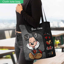 Load image into Gallery viewer, Personalized Mouse Ears Tote Bag Custom Name Gift for Mom