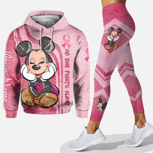Load image into Gallery viewer, Personalized Breast Cancer Awareness Hoodie & Leggings Gift for Mom