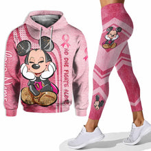 Load image into Gallery viewer, Personalized Breast Cancer Awareness Hoodie & Leggings Gift for Mom