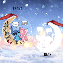 Load image into Gallery viewer, Personalized Transparent Ornament I Love You To The Moon Gift for Couple