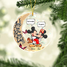 Load image into Gallery viewer, Personalized Mickey & Minnie Mouse Acrylic Ornament Gift for Couples