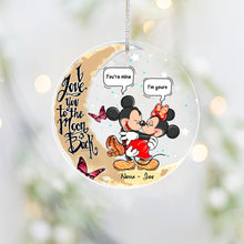 Load image into Gallery viewer, Personalized Mickey & Minnie Mouse Acrylic Ornament Gift for Couples