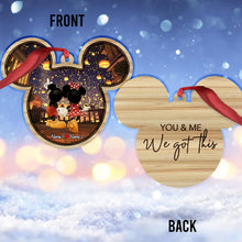 Load image into Gallery viewer, Personalized Mickey Mouse Couple Ornament Custom Name Gift for Christmas