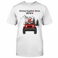 Load image into Gallery viewer, Personalized Couple Driving Together Since Shirt & Hoodie Gift