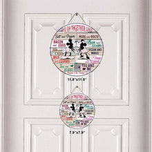 Load image into Gallery viewer, Personalized Round Wood Sign for Couples - Custom Name Gift