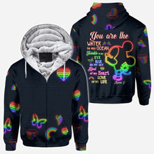 Load image into Gallery viewer, Personalized LGBT Support All Over T-shirt & Hoodie for Couples