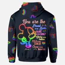Load image into Gallery viewer, Personalized LGBT Support All Over T-shirt & Hoodie for Couples