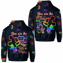 Load image into Gallery viewer, Personalized LGBT Support All Over T-shirt & Hoodie for Couples