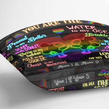 Load image into Gallery viewer, Personalized LGBT Couple Throw Pillow with 3D Print for Home Decor