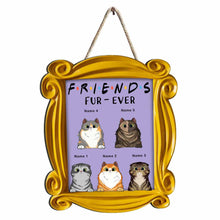 Load image into Gallery viewer, Personalized Cat Wood Sign Custom Name Family Gift