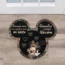 Load image into Gallery viewer, Personalized Grandma Shaped Doormat for Mother's Day Gift