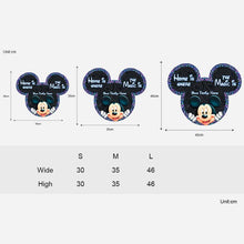 Load image into Gallery viewer, Personalized Mickey Mouse Wood Sign Custom Family Name Gift