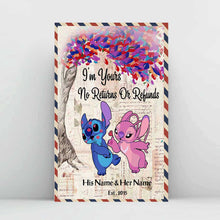 Load image into Gallery viewer, Personalized Ohana Poster Custom Name Wall Art Gift for Couple