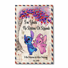 Load image into Gallery viewer, Personalized Ohana Poster Custom Name Wall Art Gift for Couple