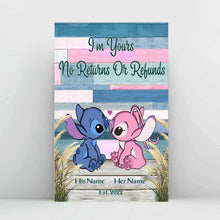 Load image into Gallery viewer, Personalized Ohana Poster Custom Name Gift for Couple