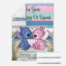 Load image into Gallery viewer, Personalized Ohana Blanket Custom Name Gift for Couples