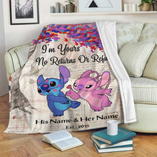 Load image into Gallery viewer, Personalized Ohana Blanket Custom Name Gift for Couples