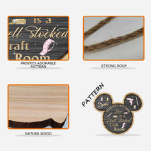 Load image into Gallery viewer, Personalized Craft Room Sign Custom Name Wood Decor Gift