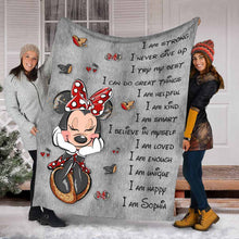 Load image into Gallery viewer, Personalized Inspirational Blanket for Daughter - Cozy Microfleece Gift