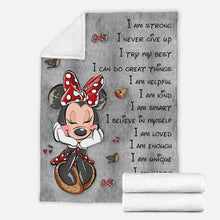Load image into Gallery viewer, Personalized Inspirational Blanket for Daughter - Cozy Microfleece Gift