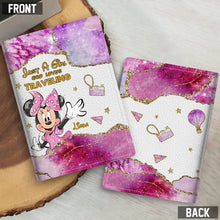 Load image into Gallery viewer, Personalized Mouse Passport Holder with Custom Name Gift for Travel Enthusiast