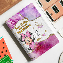 Load image into Gallery viewer, Personalized Mouse Passport Holder with Custom Name Gift for Travel Enthusiast