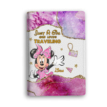Load image into Gallery viewer, Personalized Mouse Passport Holder with Custom Name Gift for Travel Enthusiast