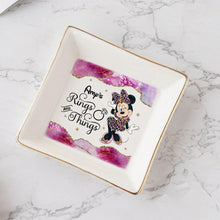Load image into Gallery viewer, Personalized Ceramic Jewelry Dish Custom Name Engagement Gift