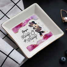 Load image into Gallery viewer, Personalized Ceramic Jewelry Dish Custom Name Engagement Gift