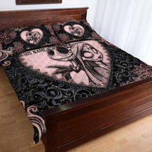Load image into Gallery viewer, Personalized Nightmare Quilt Set with Custom Names for Couples