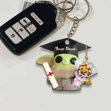 Load image into Gallery viewer, Personalized Graduation Keychain Custom Name Gift for Grad