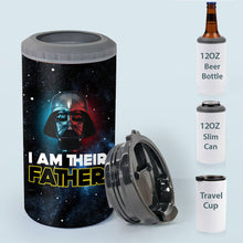 Load image into Gallery viewer, Personalized Star Wars Can Cooler Custom Name Gift for Dad