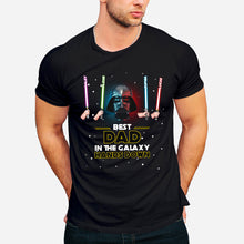 Load image into Gallery viewer, Personalized Best Dad in the Galaxy T-shirt & Hoodie Gift