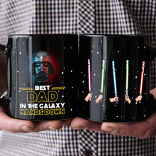 Load image into Gallery viewer, Personalized Best Dad In The Galaxy Mug Custom Names Gift