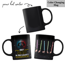 Load image into Gallery viewer, Personalized Best Dad In The Galaxy Mug Custom Names Gift