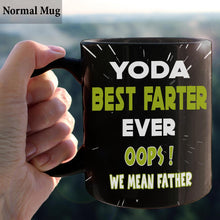 Load image into Gallery viewer, Personalized Yoda Best Farter Mug Custom Name Gift for Dad